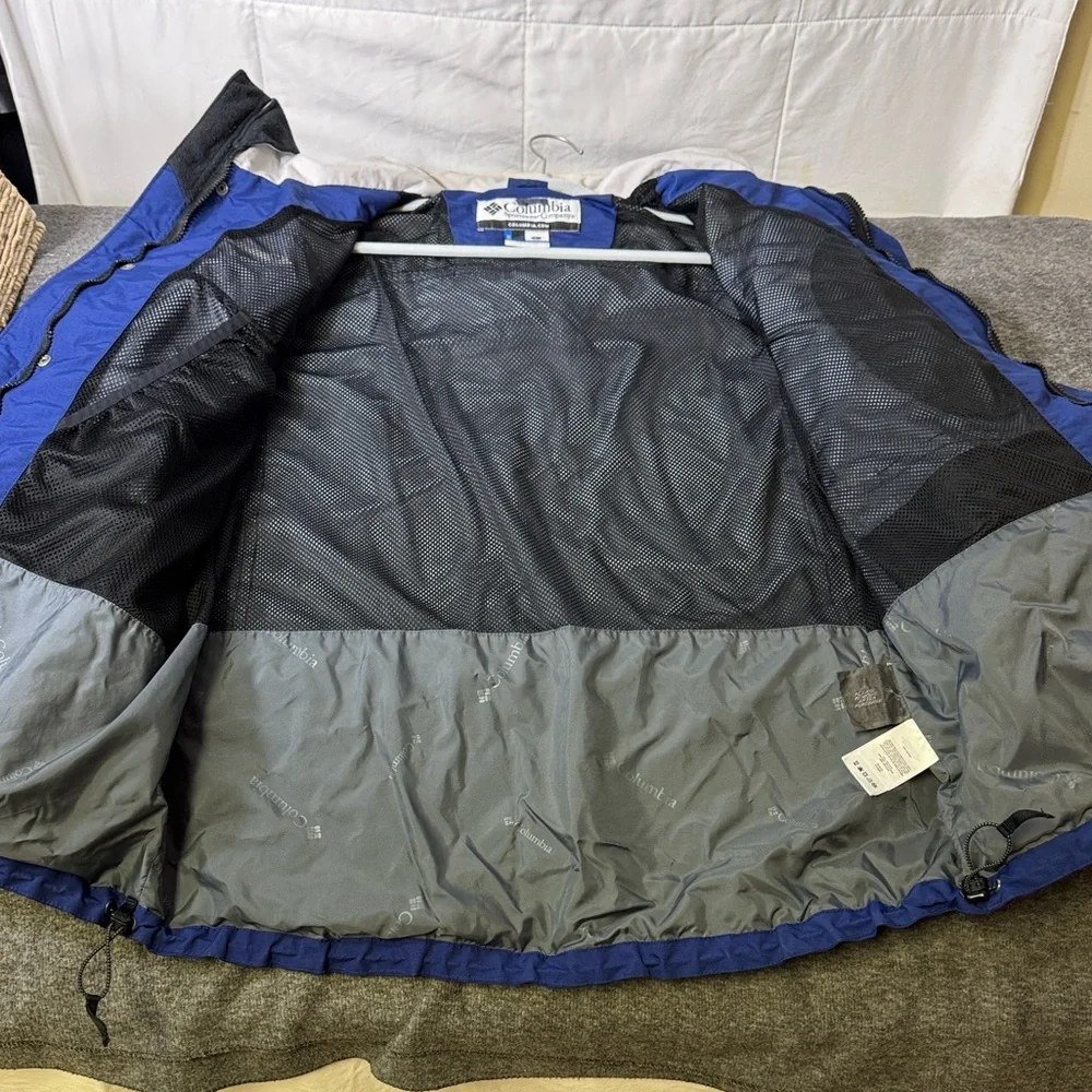 Columbia‎ Interchange Jacket Blue Black Hooded Outdoor Men’s Large